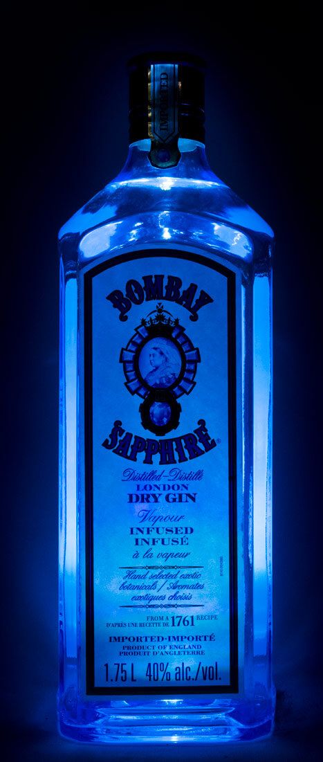 Gin Bombay Sapphire c/Luz 1,75L