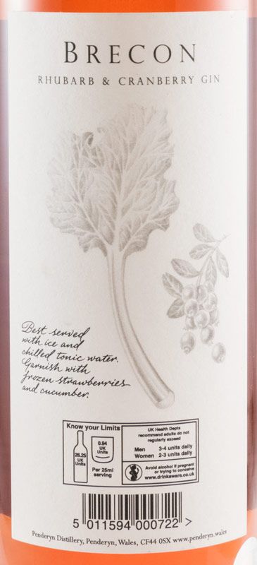 Gin Brecon Rhubarb & Cranberry
