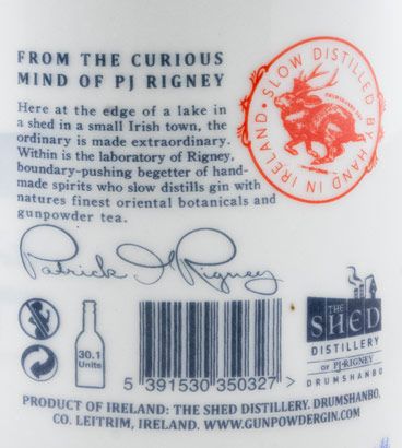 Gin Drumshanbo Gunpowder (ceramic bottle)