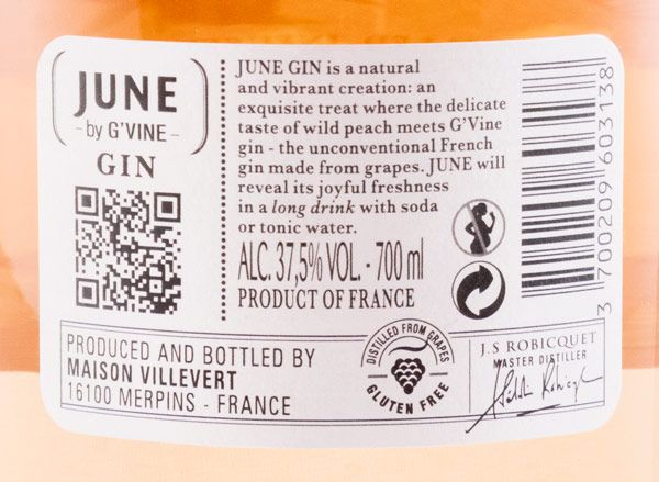 Gin June by G'Vine Wild Peach & Summer Fruits