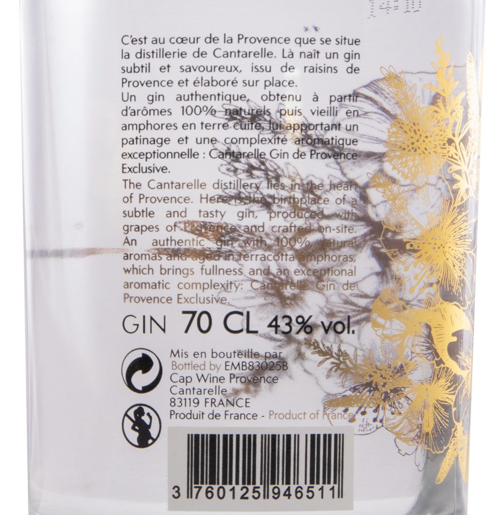 Gin Cantarelle Exclusive Amphora Aged