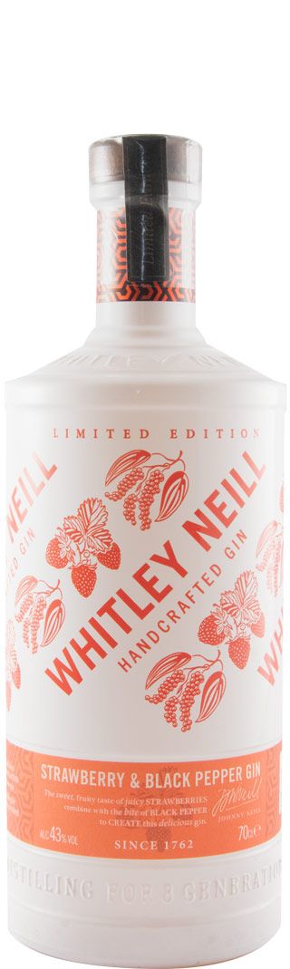 Gin Whitley Neill Strawberry & Black Pepper Edição Limitada