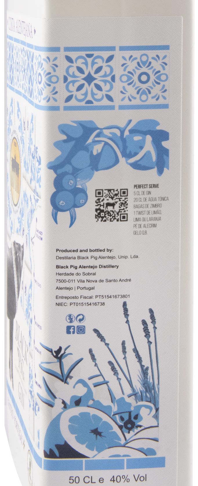 Gin Black Pig Costa Alentejana 50cl