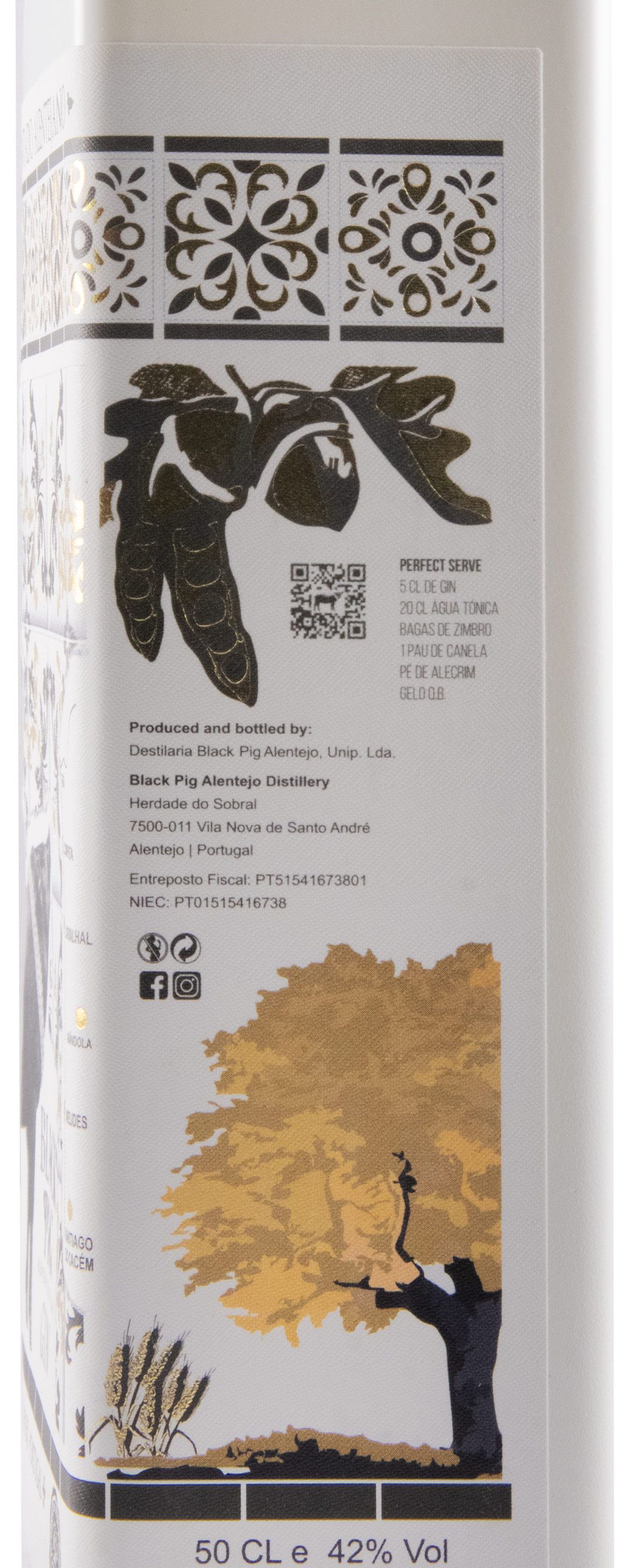 Gin Black Pig Montado Alentejano 50cl