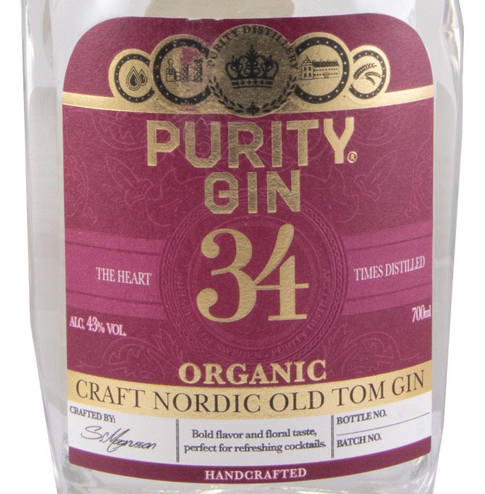 Gin Purity 34 Craft Old Tom biológico