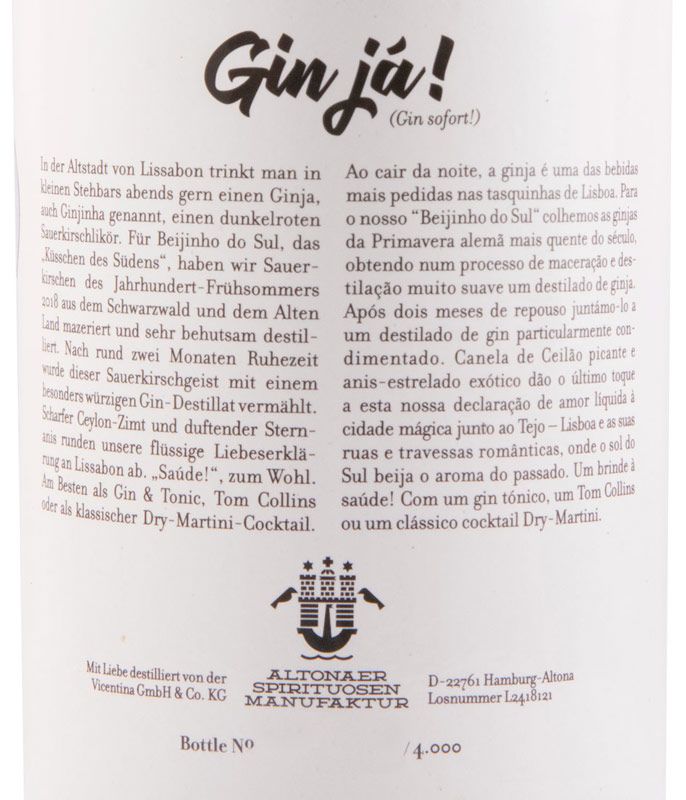 Gin Sul Beijinho do Sul 50cl