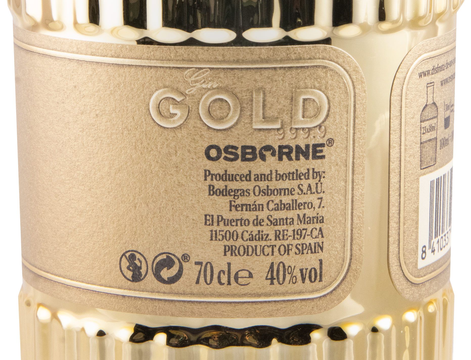Gin Gold 999.9 Finest Tangerines