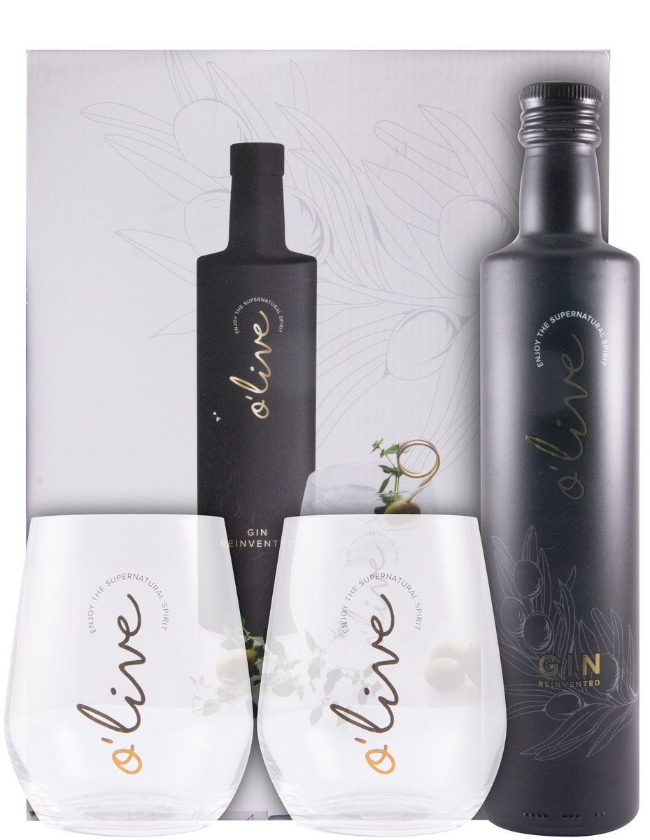 Gin O'Live 50cl c/2 Copos