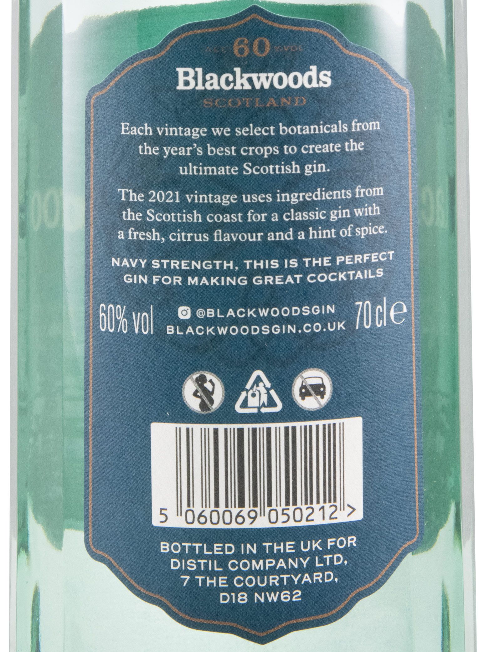 2021 Gin Blackwood Navy Strength Vintage