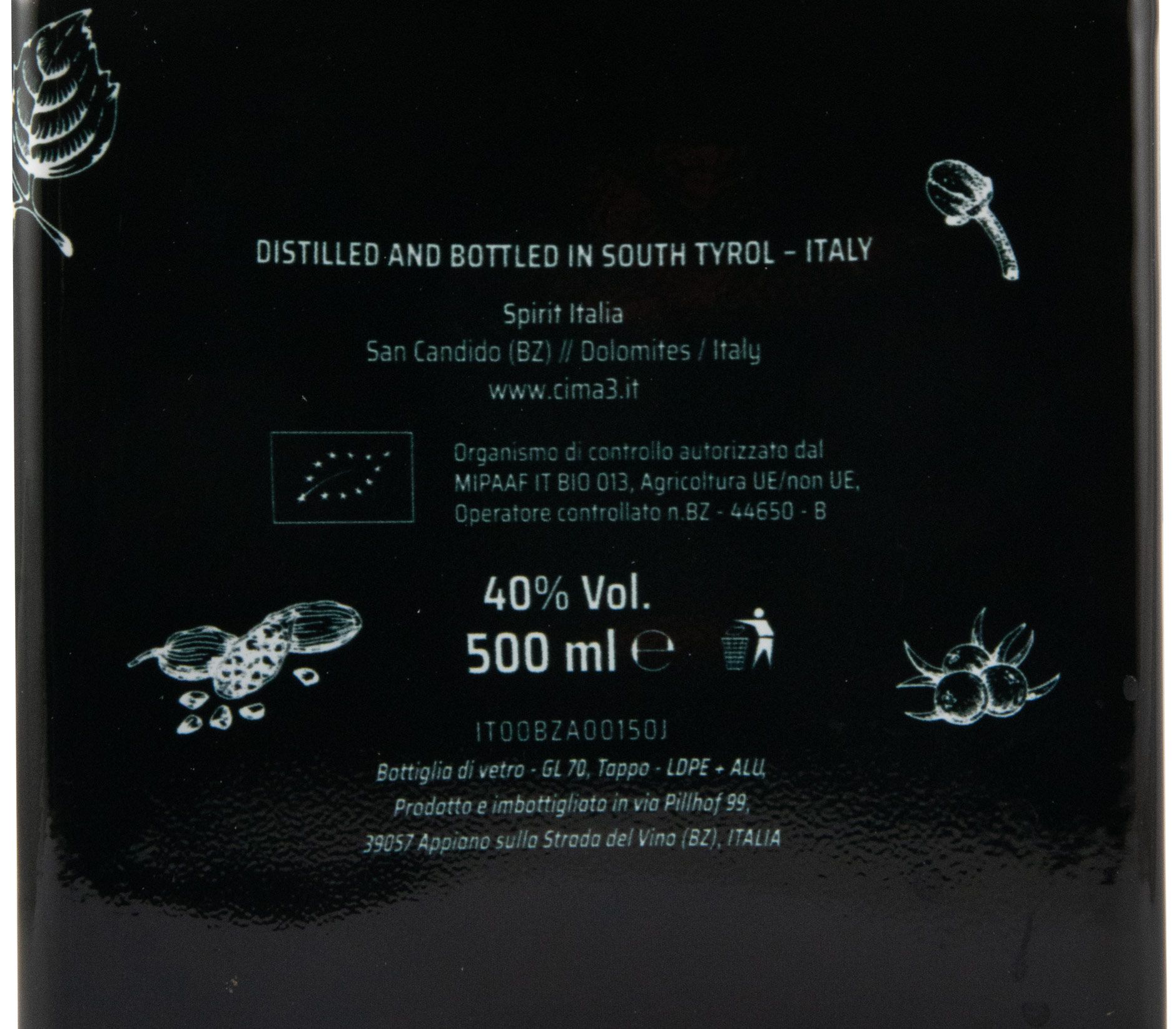 Gin Cima3 biológico 50cl