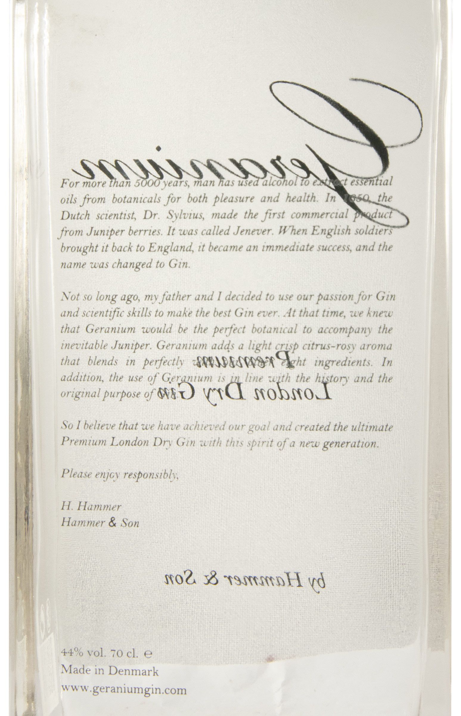 Gin Geranium by Hammer & Son