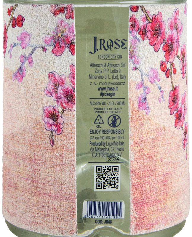Gin J.Rose JR08 Artesanal London Dry