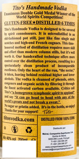 Vodka Tito's 70cl