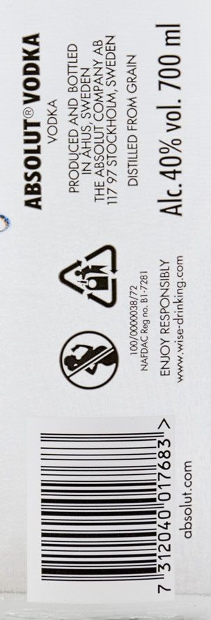 Vodka Absolut