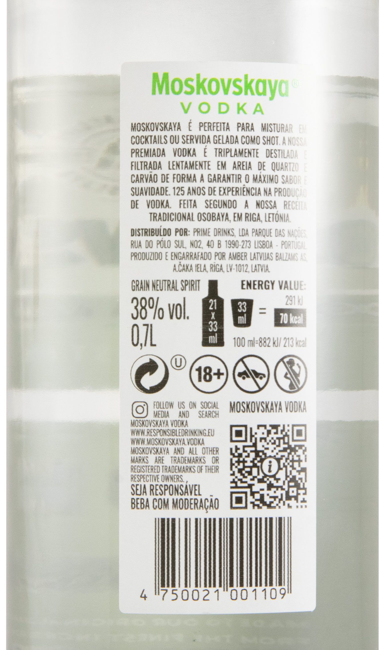 Vodka Moskovskaya