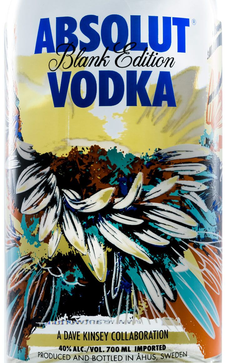 Vodka Absolut Blank Edition Dave Kinsey