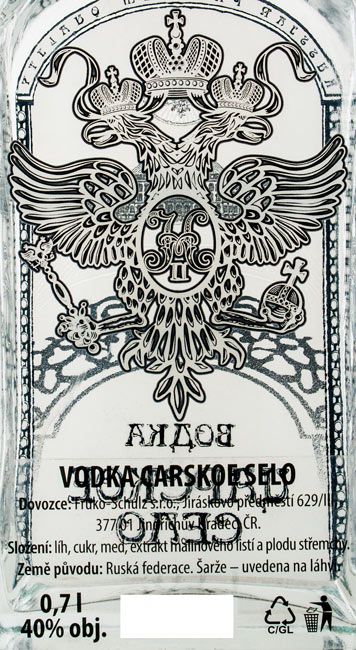 Vodka Zarskoje Selo Ultra Premium