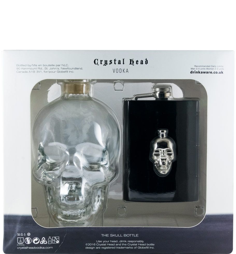 Vodka Crystal Head w/Pocket Bottle