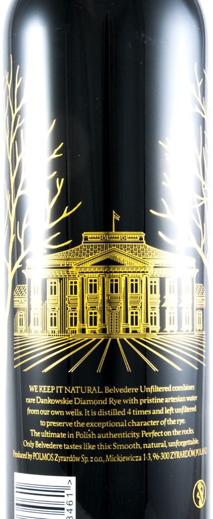 Vodka Belvedere Unfiltered Rare Diamond Rye