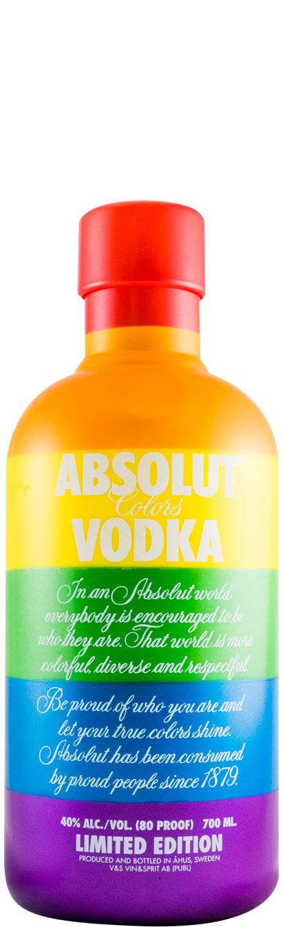 Vodka Absolut Colors Raibow A Second Skin