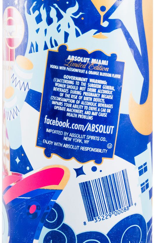 Vodka Absolut Miami Limited Edition