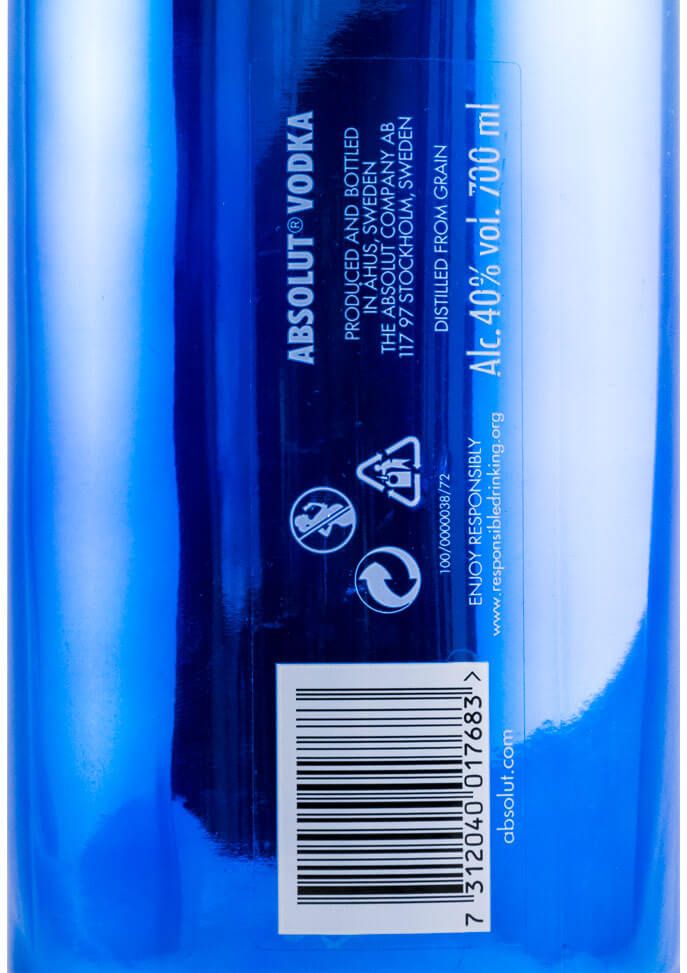 Vodka Absolut Eletrick Blue