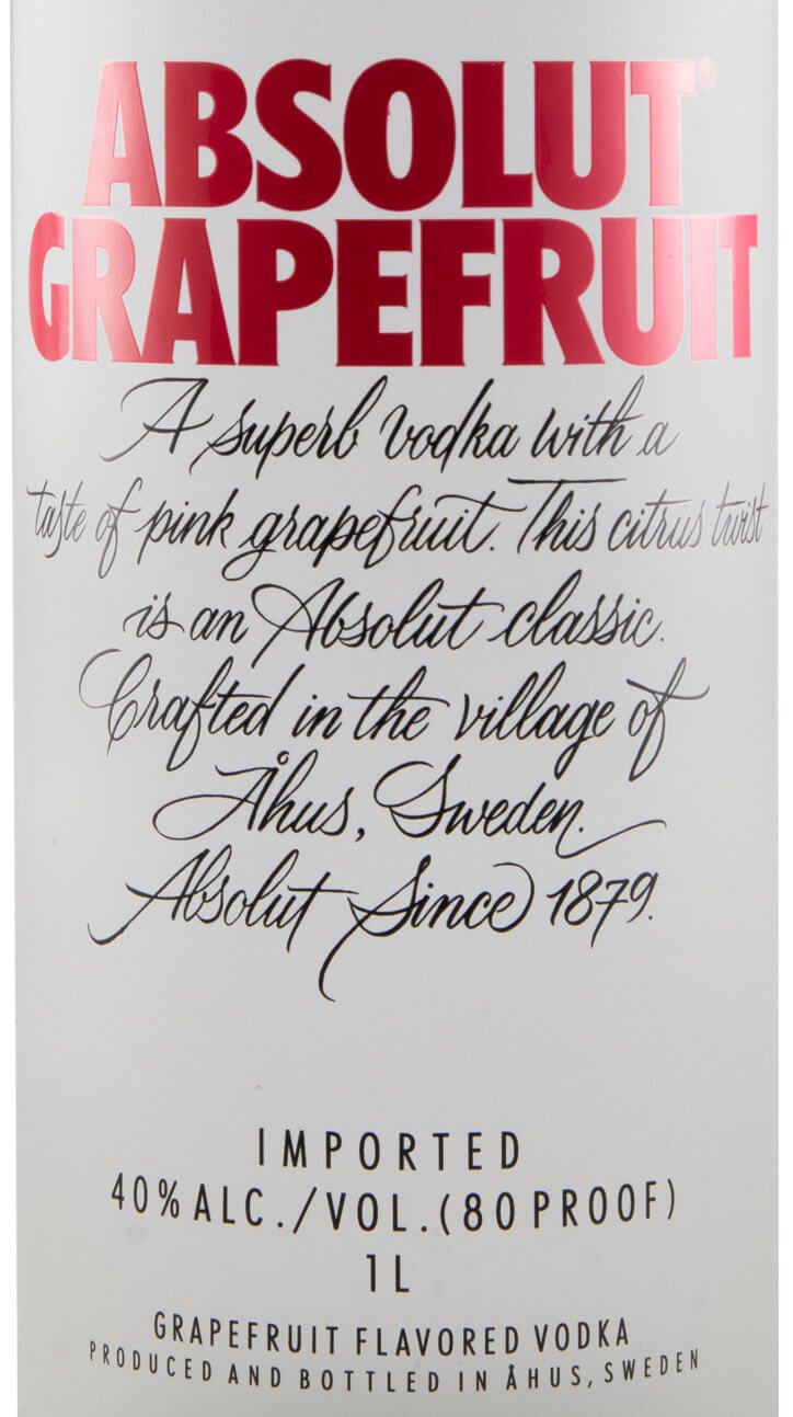 Vodka Absolut Grapefruit 1L