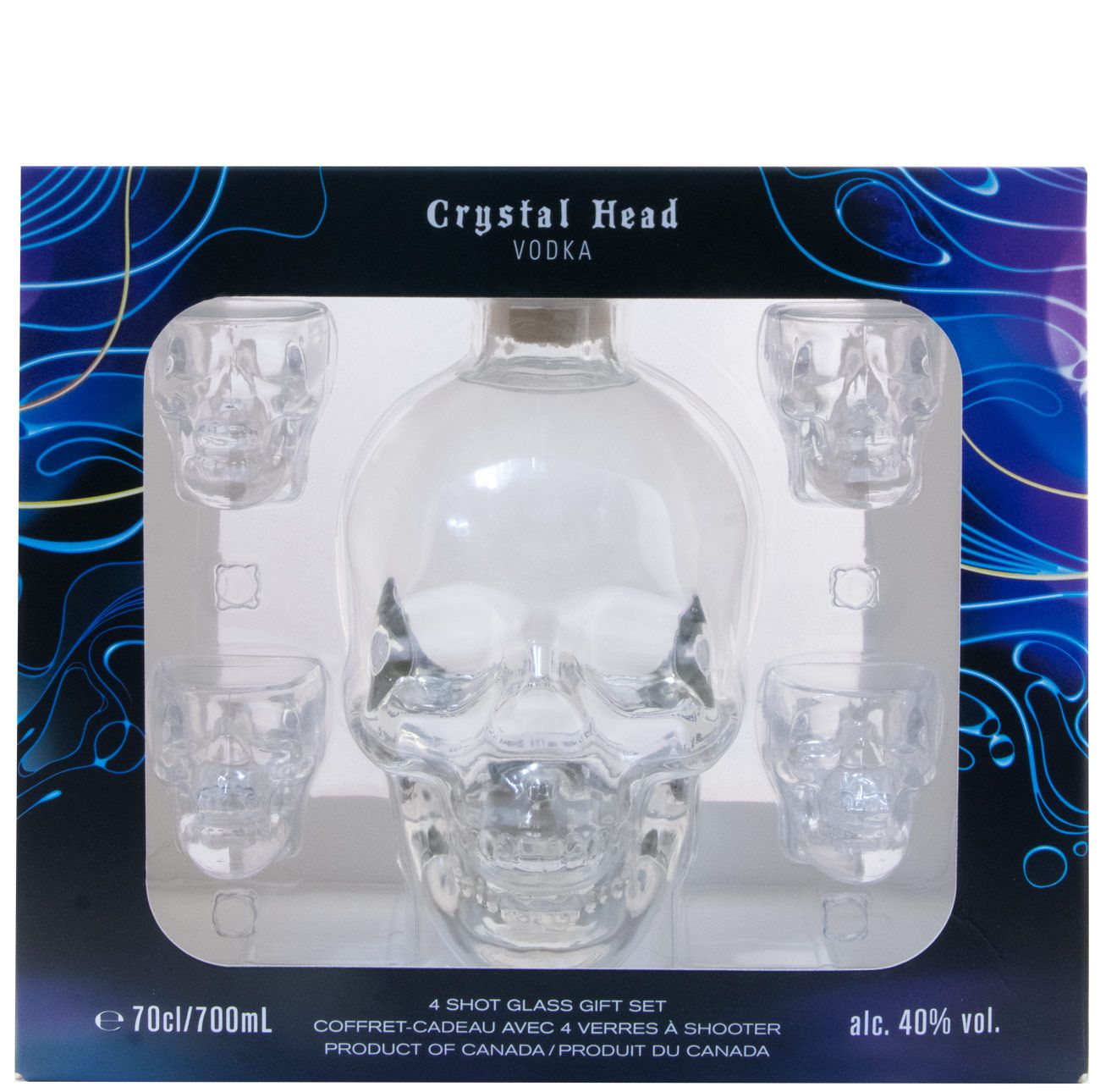 Vodka Crystal Head c/4 Shotglasses