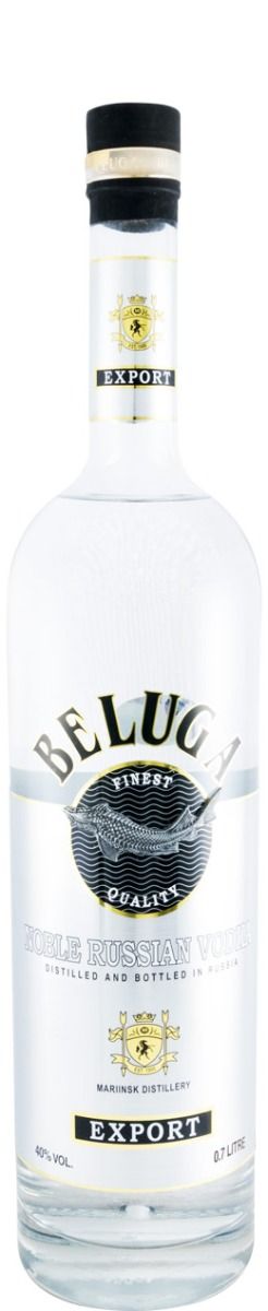 Vodka Beluga Noble Russian c/Copo