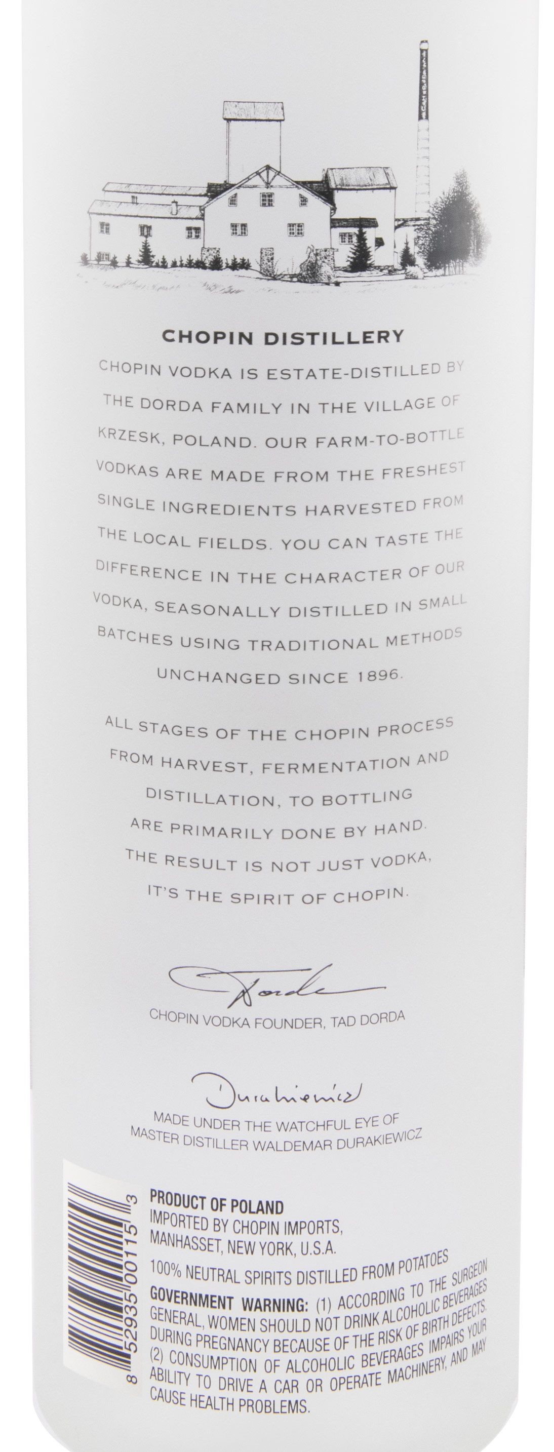 Vodka Chopin Potato 75cl