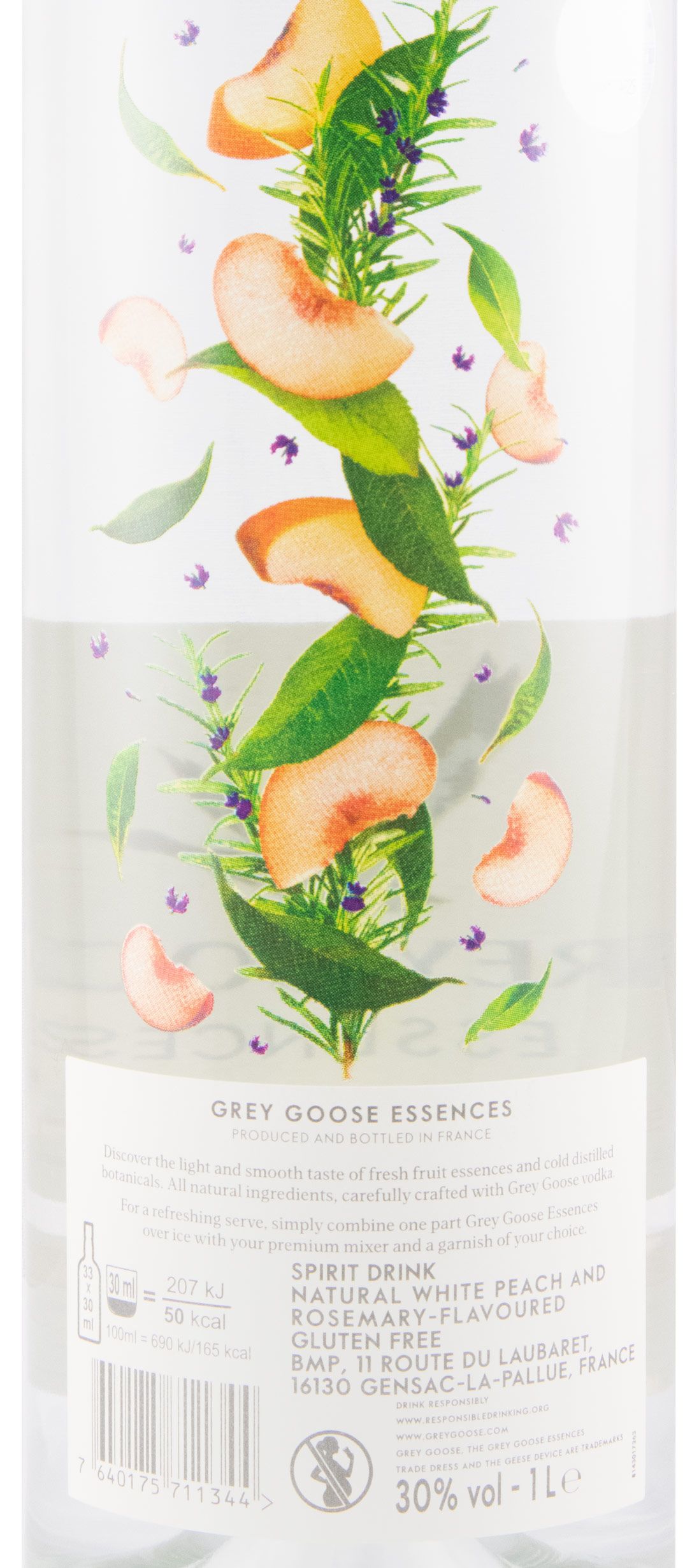 Vodka Grey Goose Essences Pêssego Branco & Alecrim 1L