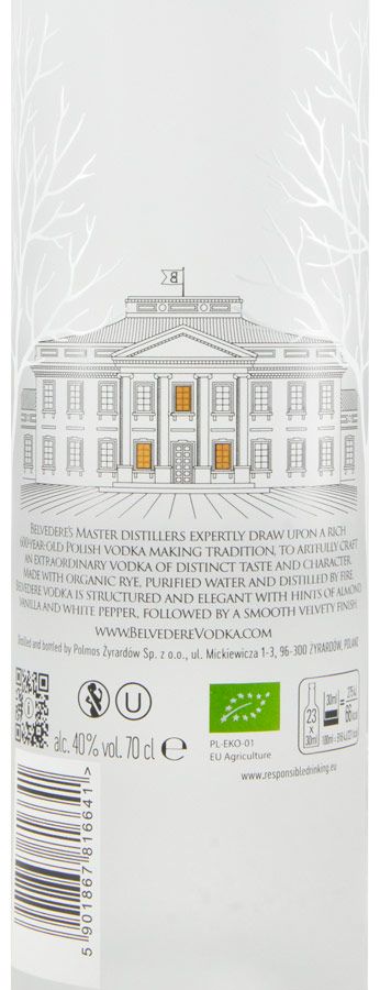 Vodka Belvedere biológico