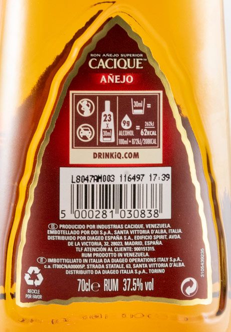 Rum Cacique Añejo