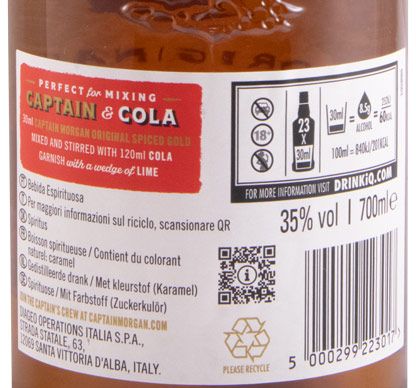 Rum Captain Morgan Spiced Gold