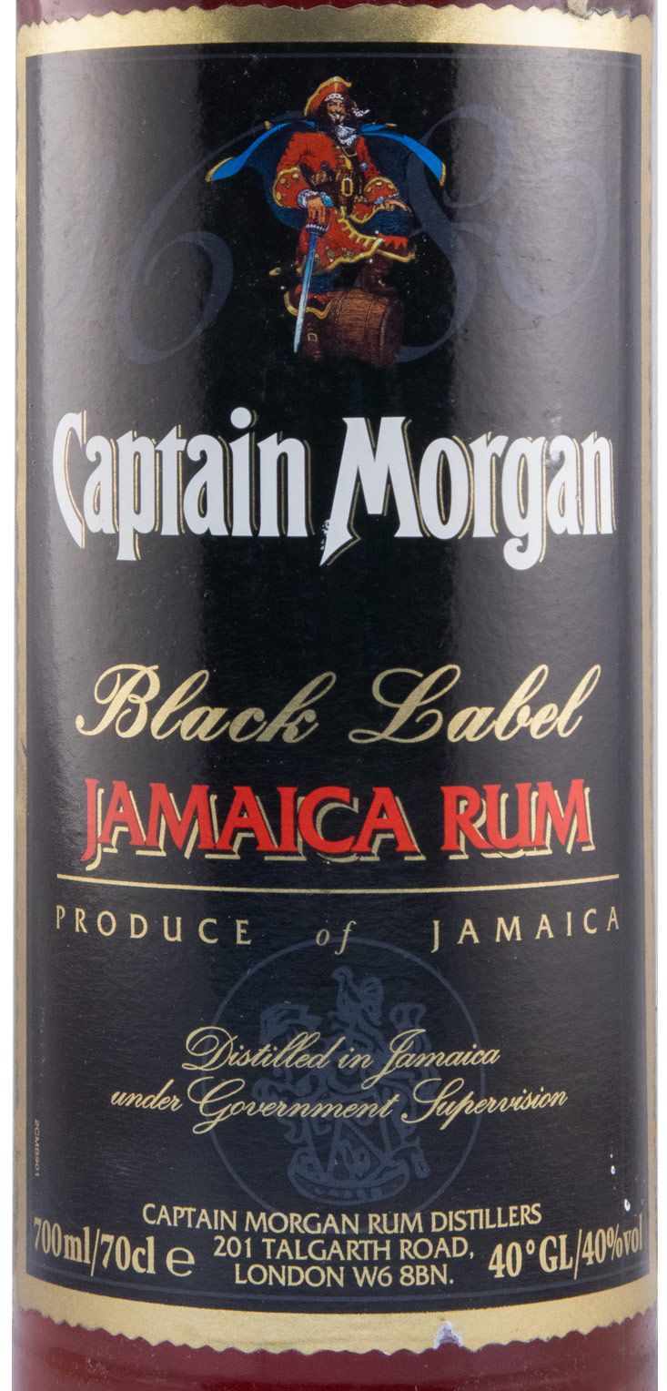 Rum Captain Morgan Black (garrafa antiga)