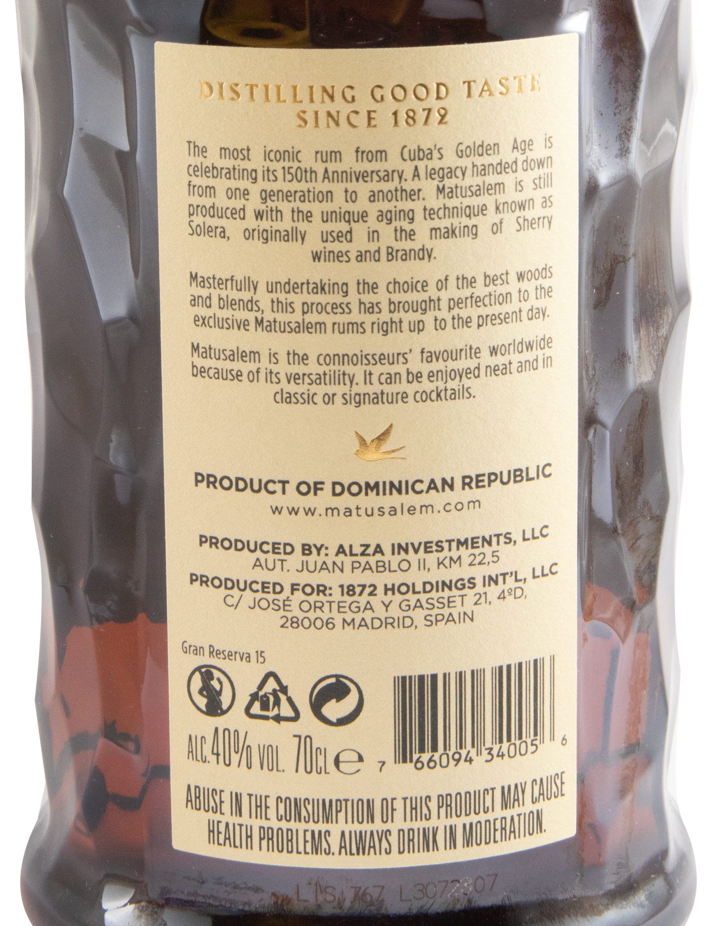 Rum Matusalem Gran Reserva 15 anos