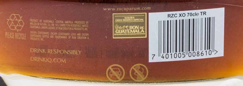 Rum Zacapa Centenário XO