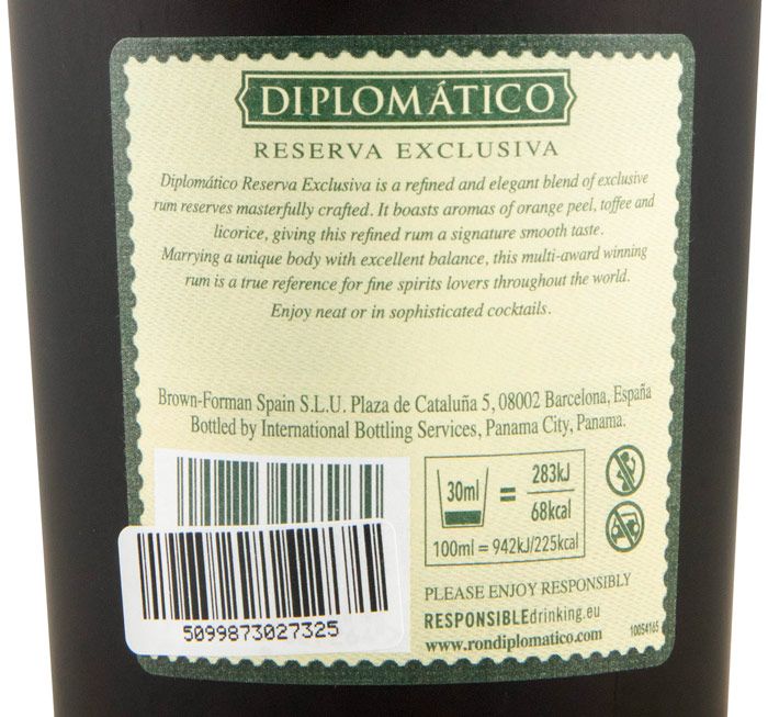 Rum Diplomático Reserva Exclusiva