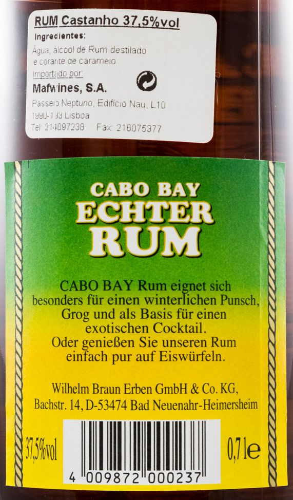Rum Cabo Bay Escuro