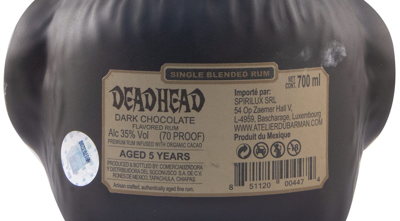 Rum Deadhead Dark Chocolate