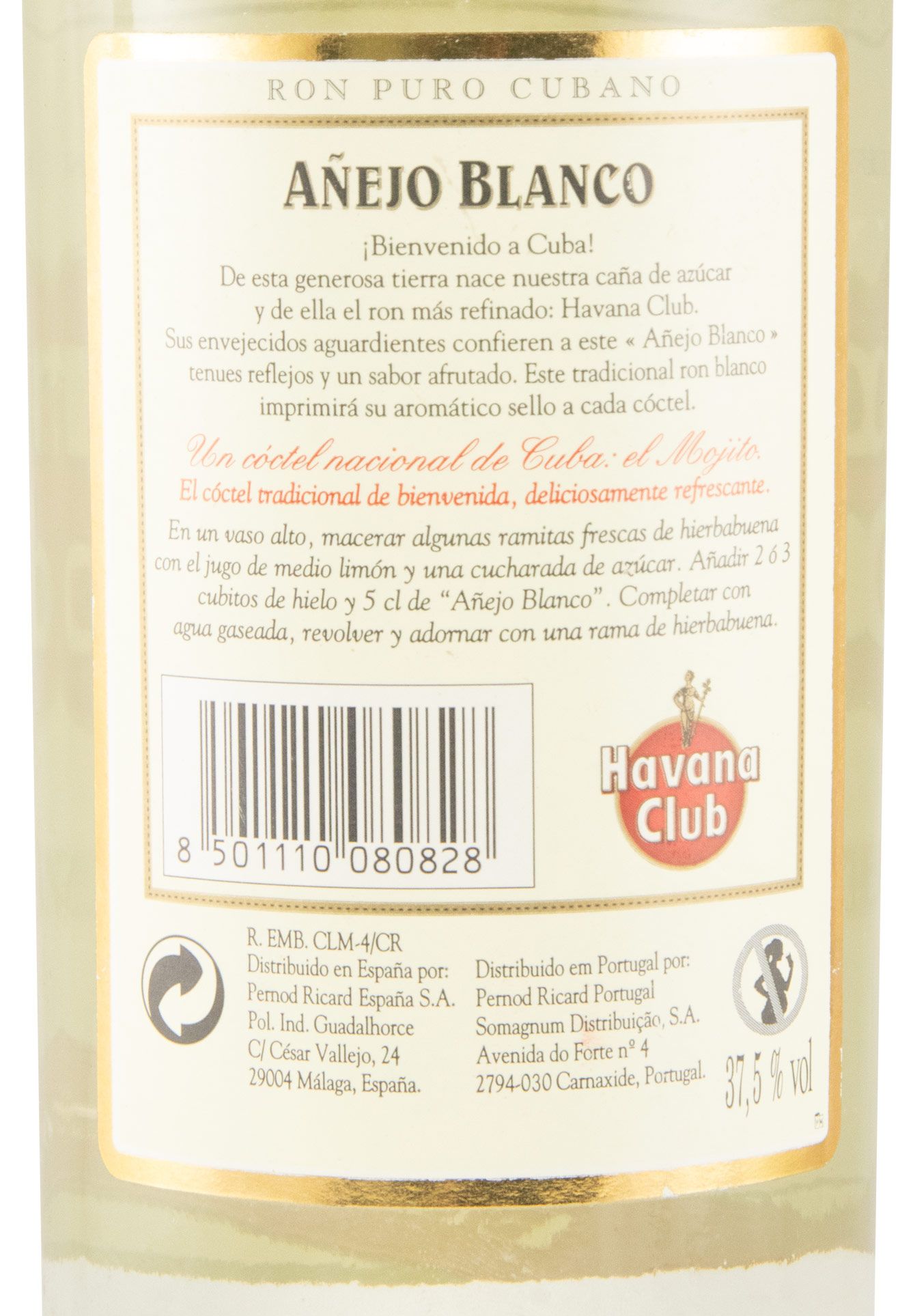 Rum Havana Club Añejo Blanco