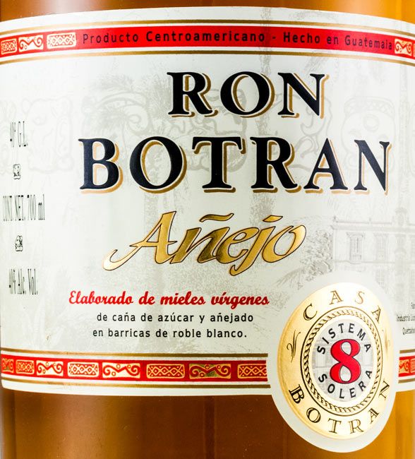 Rum Botran Anejo 8 Sistema Solera