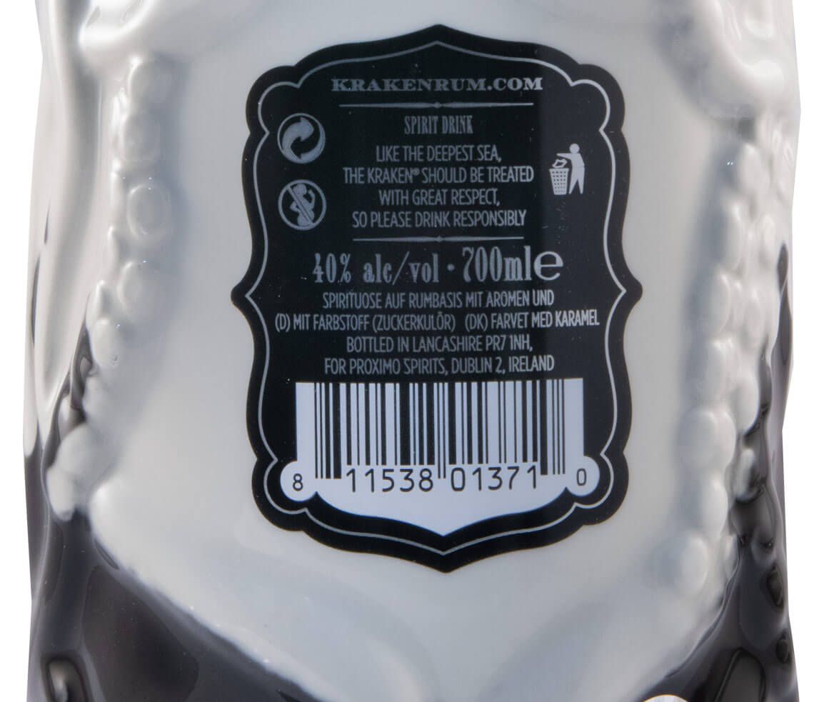 Rum Kraken Black Spiced Edição Limitada (garrafa em cerâmica branca)