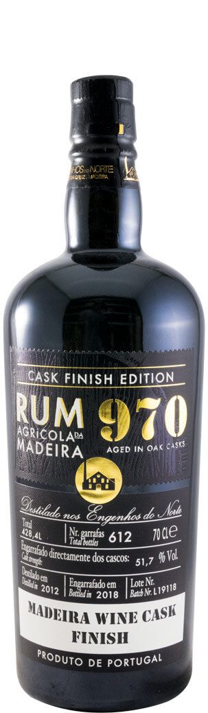 2012 Rum Agrícola da Madeira 970 Madeira Wine Cask Finish