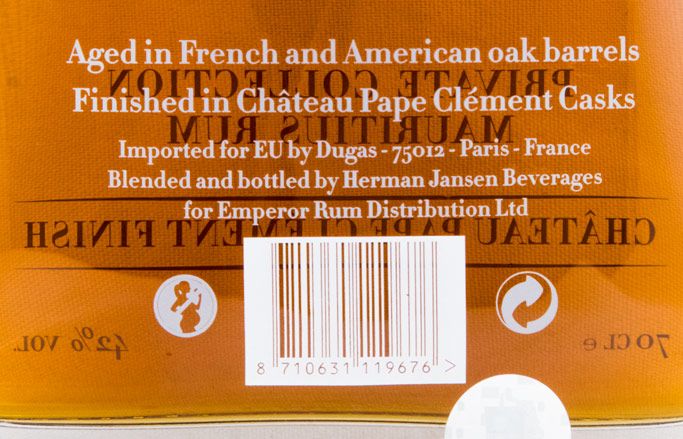 Rum Emperor Private Collection Château Pape Clément Finish