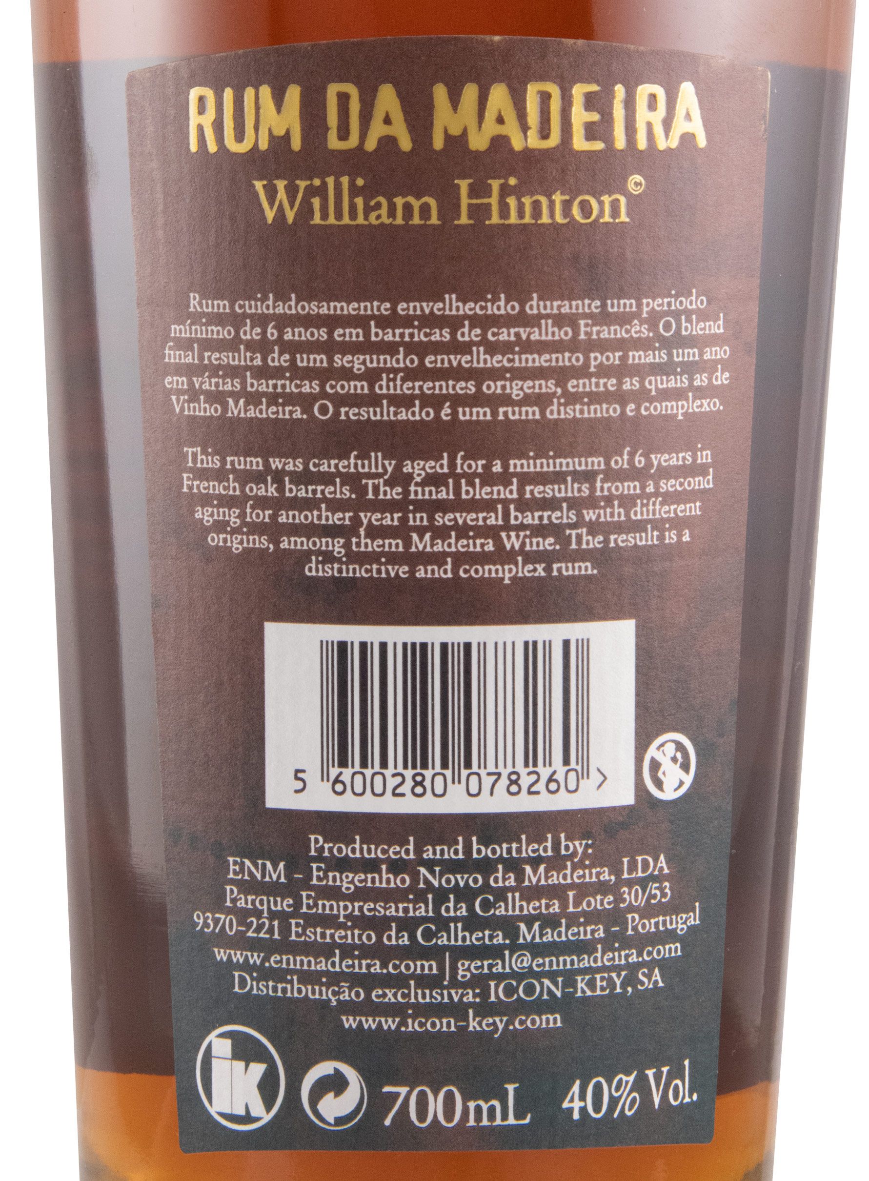 Rum Agrícola da Madeira William Hinton 6 years