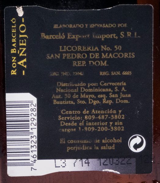 Rum Barceló Añejo 35cl