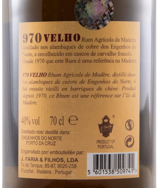 Rum Agrícola da Madeira 970 Velho