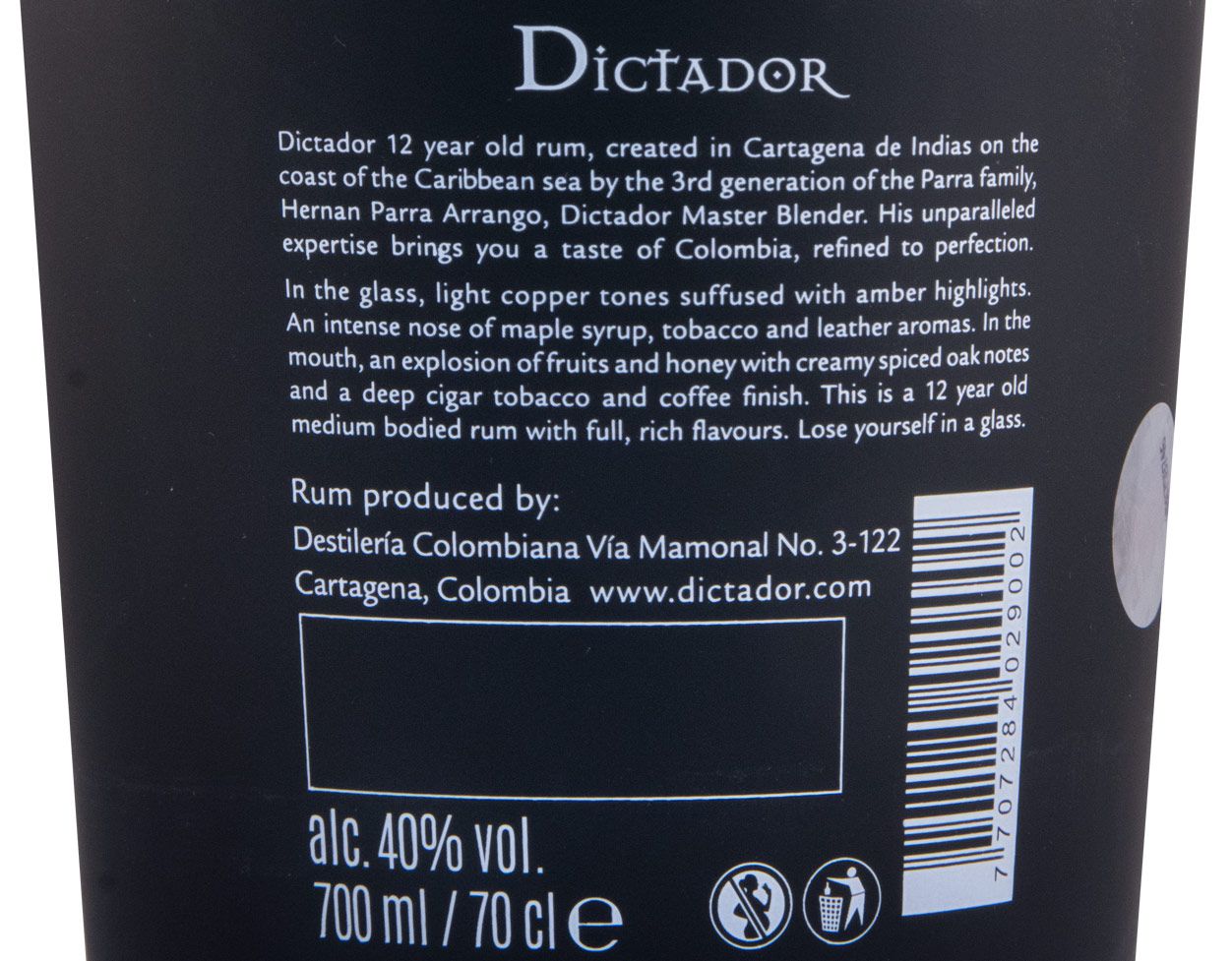 Rum Dictador Ultra Premium Reserve 12 years