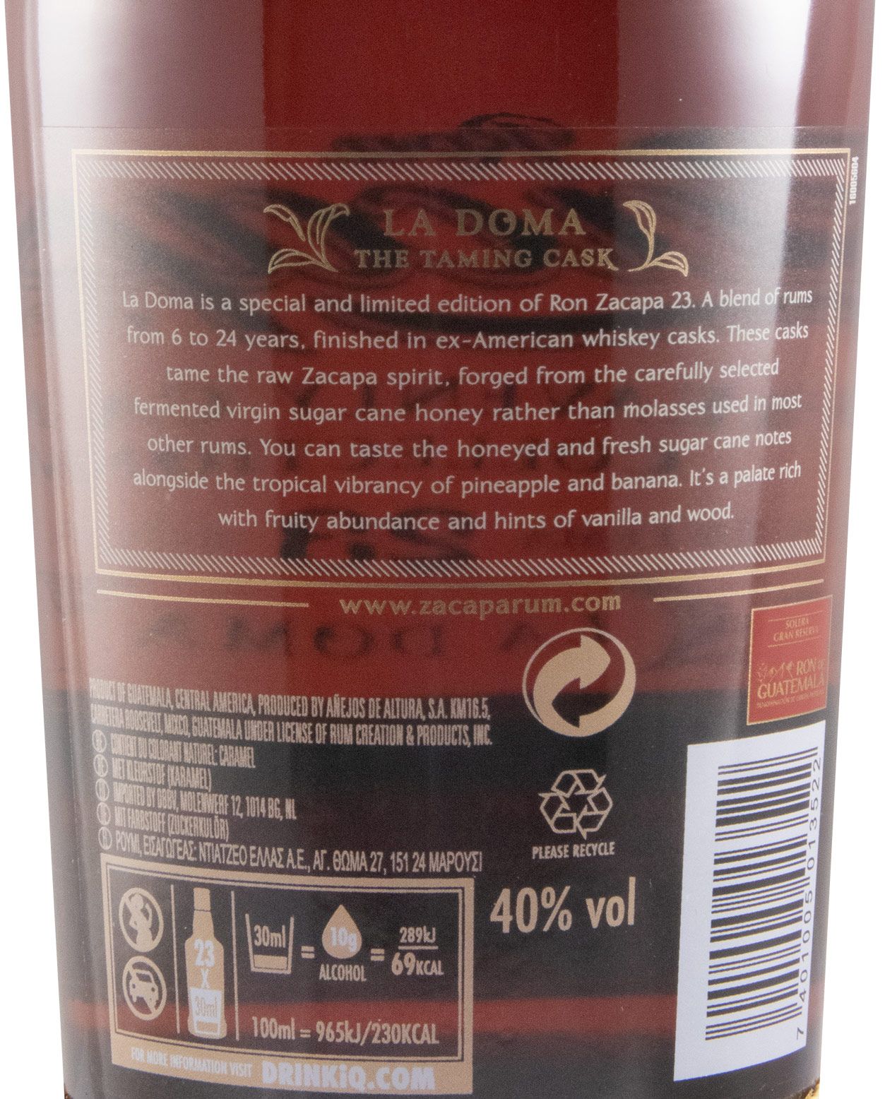 Rum Zacapa La Doma Heavenly Cask Collection 23 anos